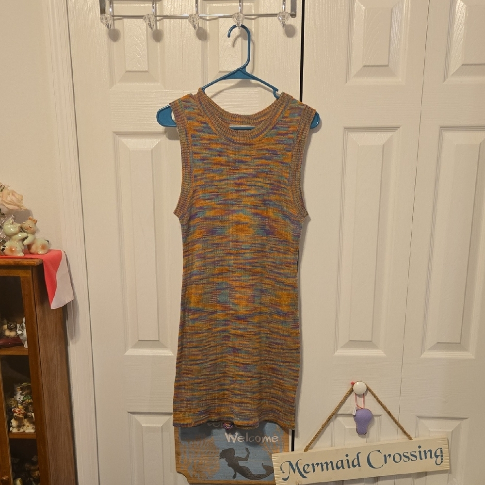 CHNGE Multicolor Knit Midi Dress